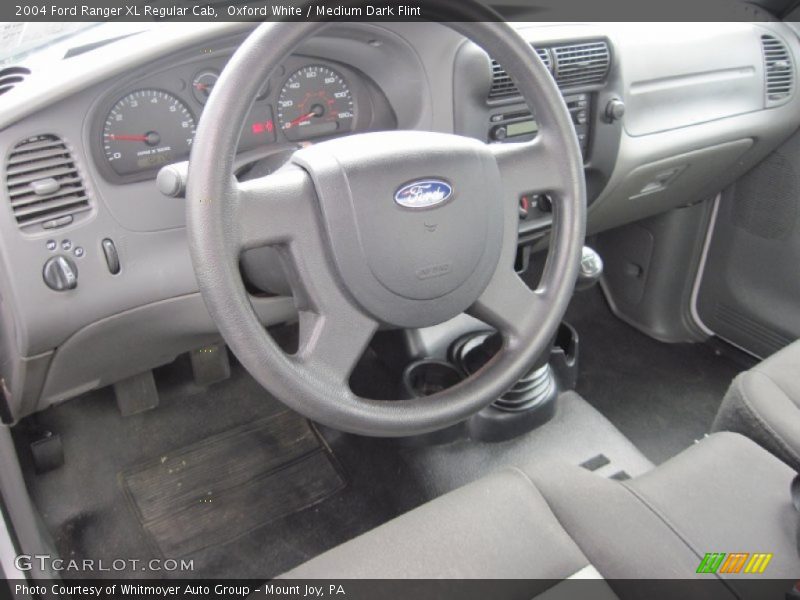 Oxford White / Medium Dark Flint 2004 Ford Ranger XL Regular Cab