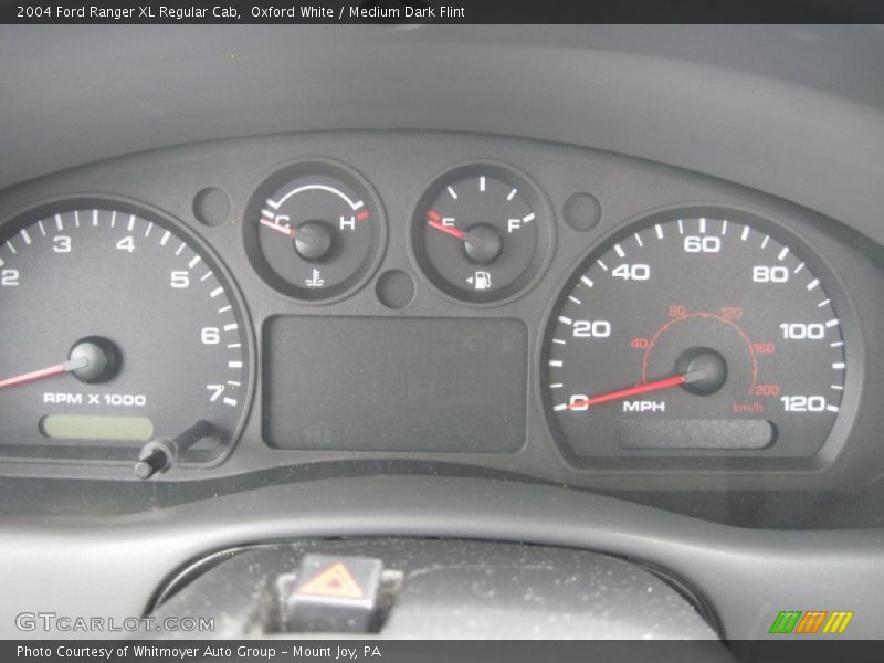 Oxford White / Medium Dark Flint 2004 Ford Ranger XL Regular Cab