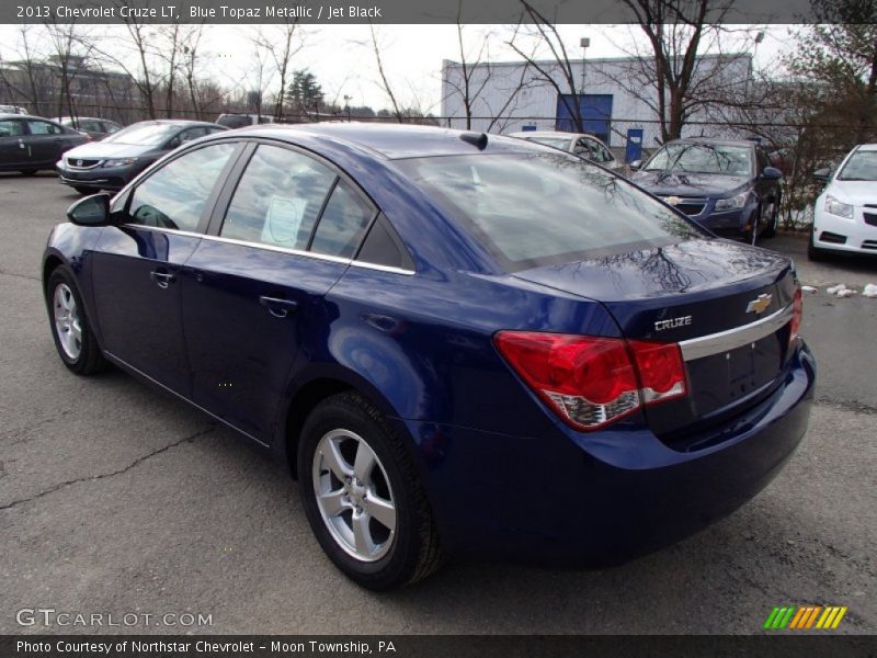 Blue Topaz Metallic / Jet Black 2013 Chevrolet Cruze LT