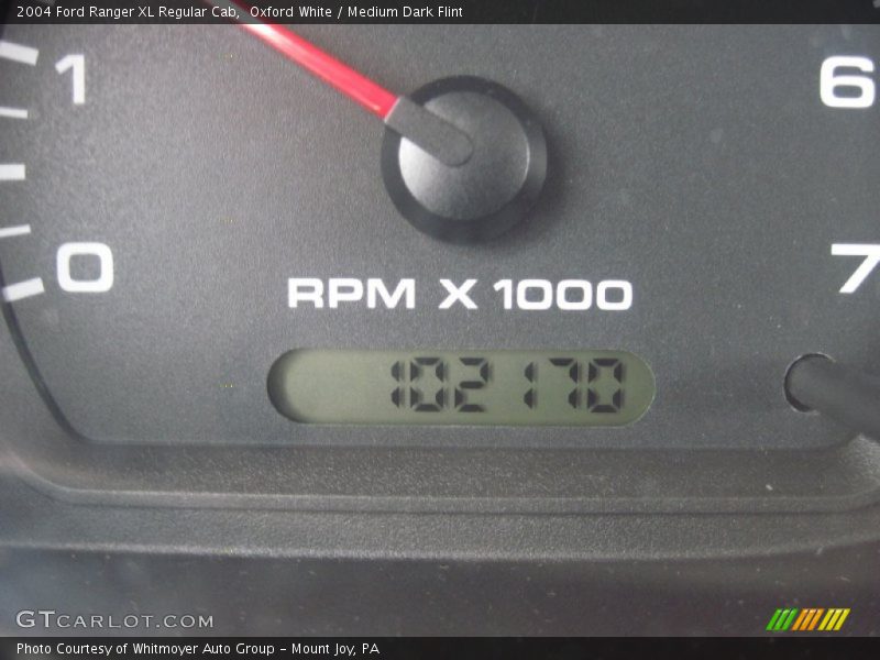 Oxford White / Medium Dark Flint 2004 Ford Ranger XL Regular Cab