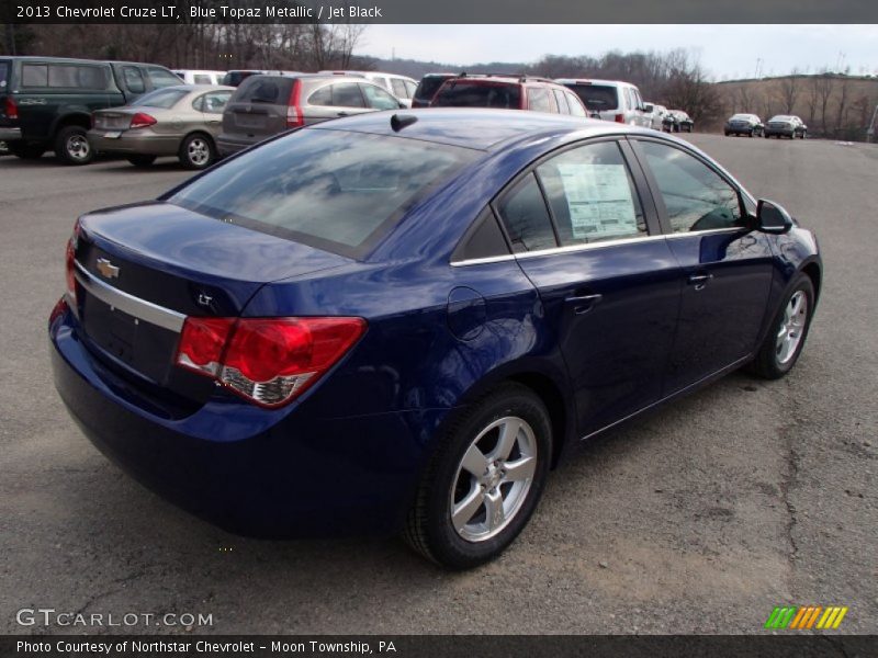Blue Topaz Metallic / Jet Black 2013 Chevrolet Cruze LT