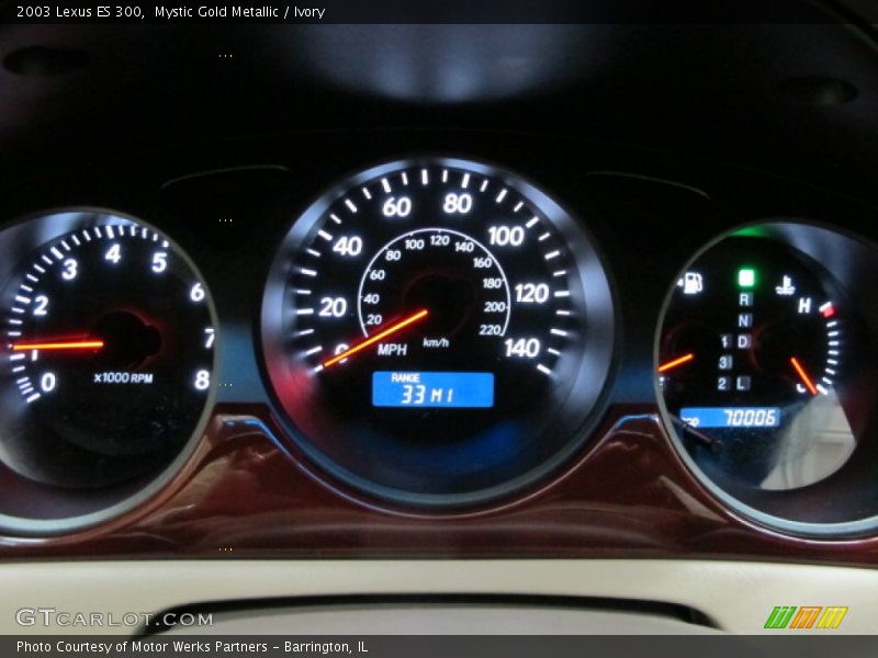 Mystic Gold Metallic / Ivory 2003 Lexus ES 300