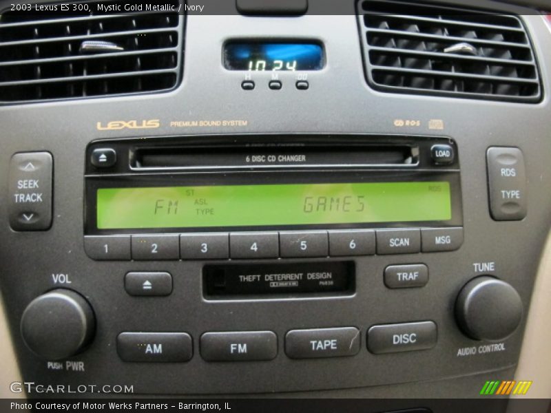 Mystic Gold Metallic / Ivory 2003 Lexus ES 300