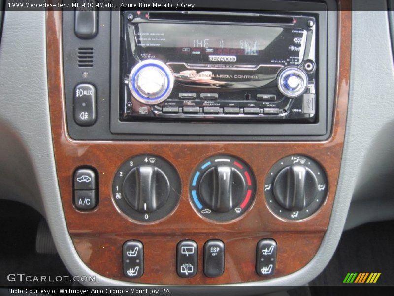 Azure Blue Metallic / Grey 1999 Mercedes-Benz ML 430 4Matic