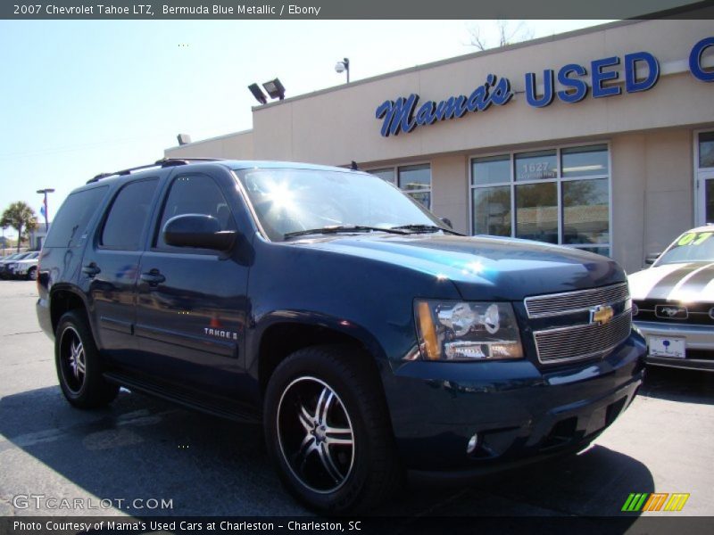 Bermuda Blue Metallic / Ebony 2007 Chevrolet Tahoe LTZ