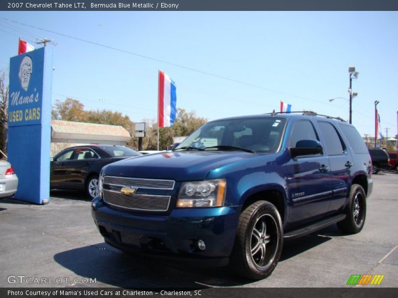 Bermuda Blue Metallic / Ebony 2007 Chevrolet Tahoe LTZ