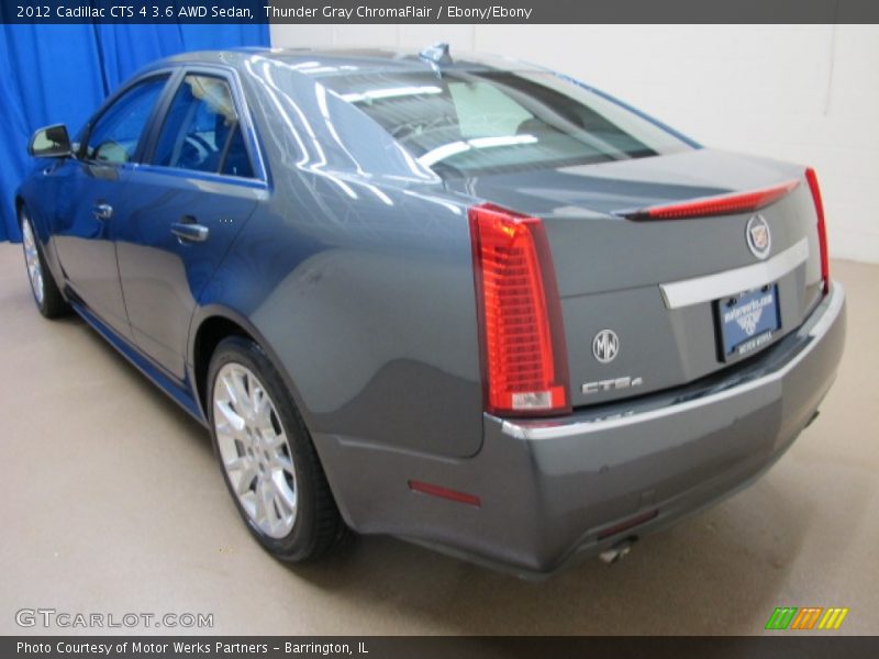 Thunder Gray ChromaFlair / Ebony/Ebony 2012 Cadillac CTS 4 3.6 AWD Sedan