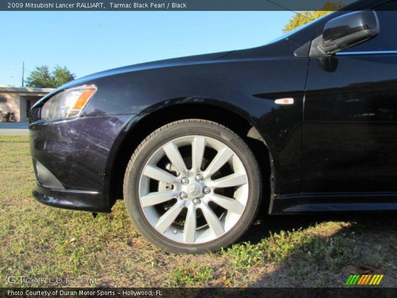 Tarmac Black Pearl / Black 2009 Mitsubishi Lancer RALLIART