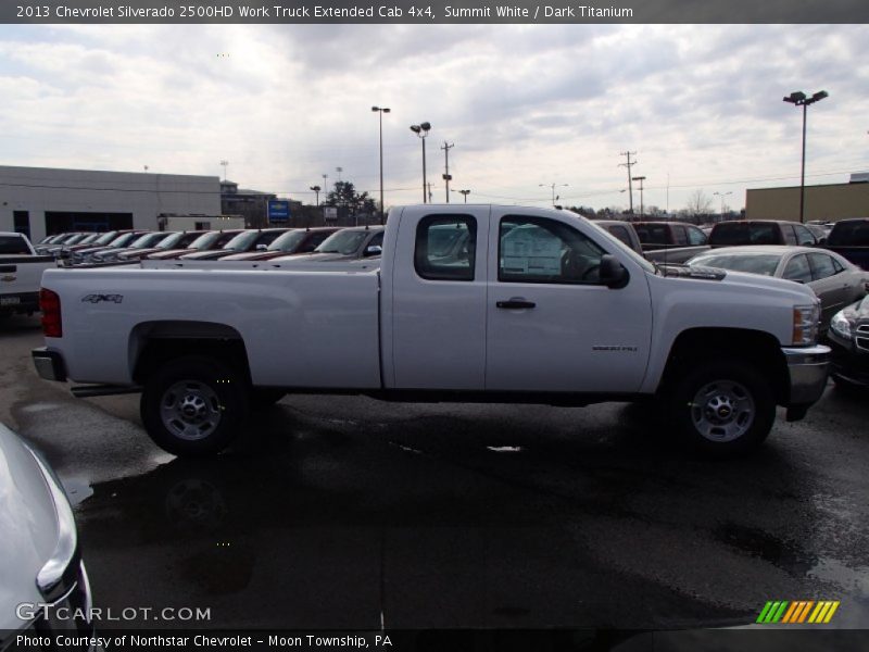 Summit White / Dark Titanium 2013 Chevrolet Silverado 2500HD Work Truck Extended Cab 4x4