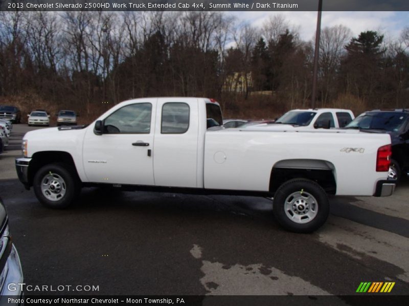 Summit White / Dark Titanium 2013 Chevrolet Silverado 2500HD Work Truck Extended Cab 4x4