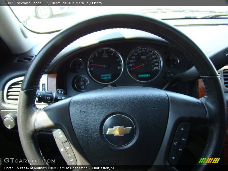 Bermuda Blue Metallic / Ebony 2007 Chevrolet Tahoe LTZ