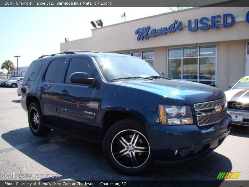 Bermuda Blue Metallic / Ebony 2007 Chevrolet Tahoe LTZ