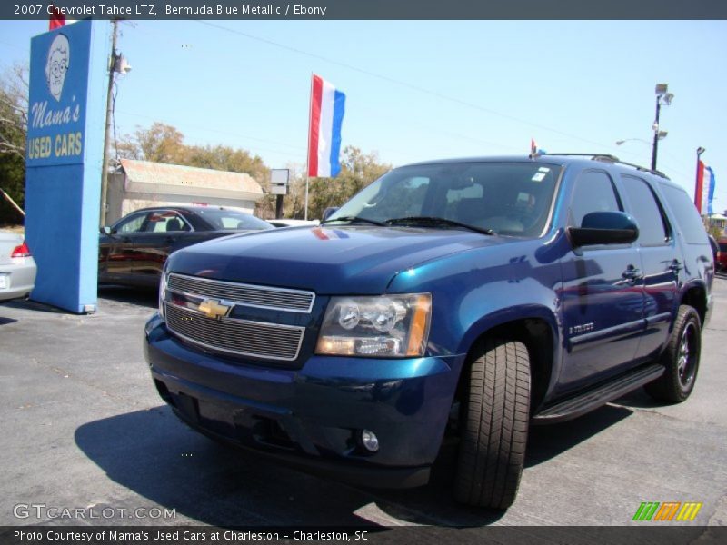 Bermuda Blue Metallic / Ebony 2007 Chevrolet Tahoe LTZ