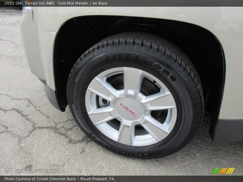 Gold Mist Metallic / Jet Black 2012 GMC Terrain SLE AWD