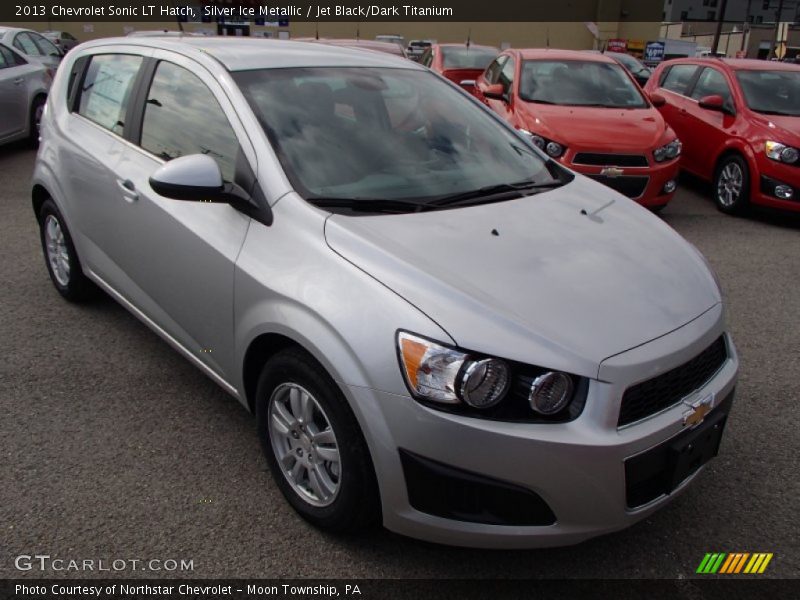 Silver Ice Metallic / Jet Black/Dark Titanium 2013 Chevrolet Sonic LT Hatch
