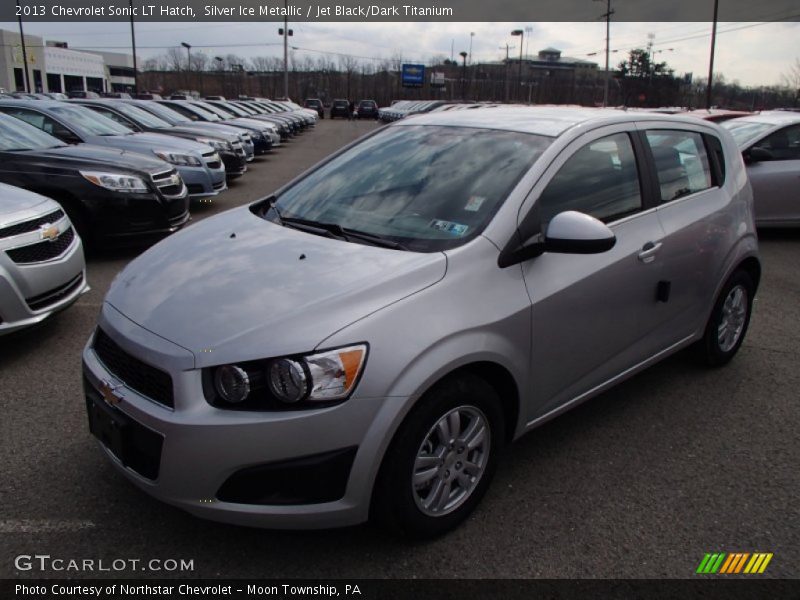 Silver Ice Metallic / Jet Black/Dark Titanium 2013 Chevrolet Sonic LT Hatch