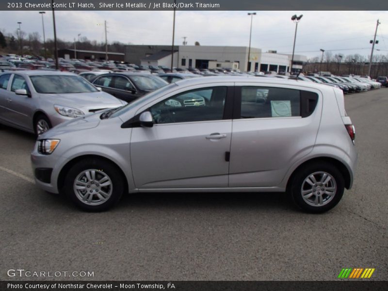 Silver Ice Metallic / Jet Black/Dark Titanium 2013 Chevrolet Sonic LT Hatch
