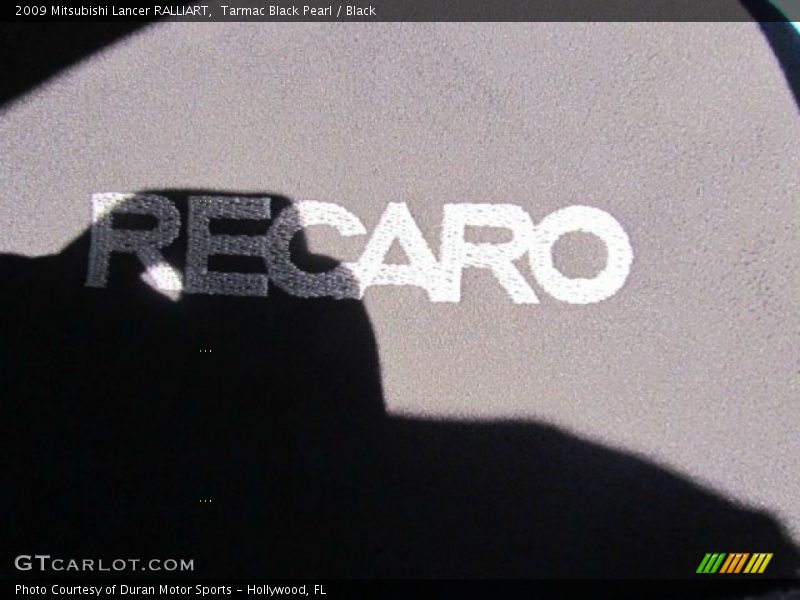 Tarmac Black Pearl / Black 2009 Mitsubishi Lancer RALLIART