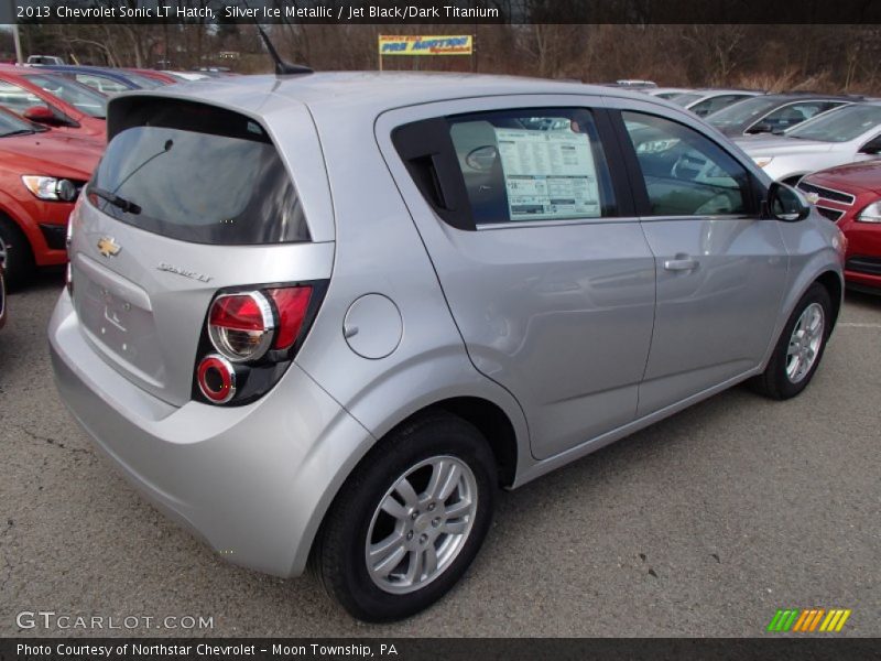 Silver Ice Metallic / Jet Black/Dark Titanium 2013 Chevrolet Sonic LT Hatch