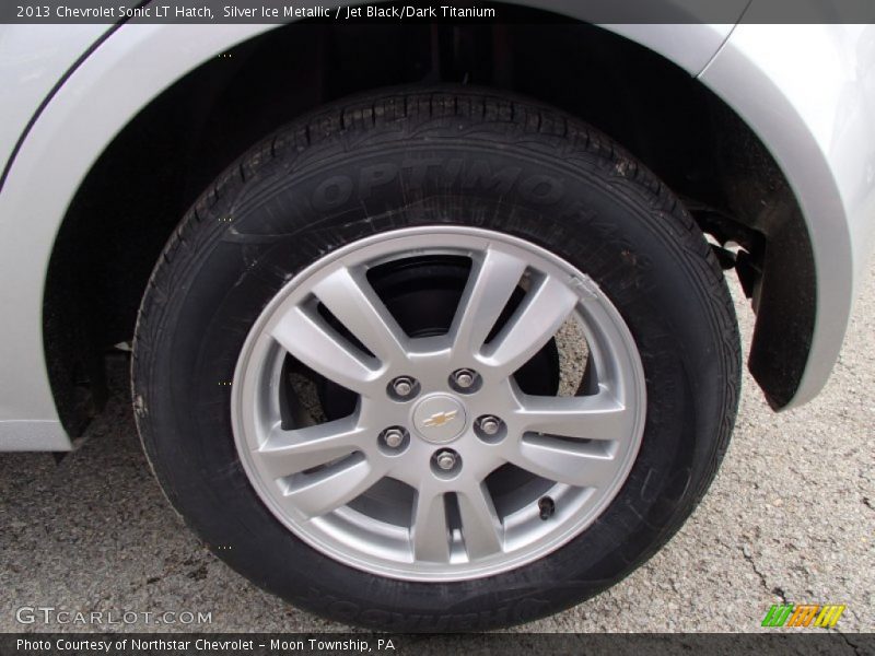 Silver Ice Metallic / Jet Black/Dark Titanium 2013 Chevrolet Sonic LT Hatch