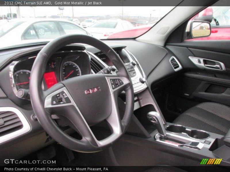 Gold Mist Metallic / Jet Black 2012 GMC Terrain SLE AWD