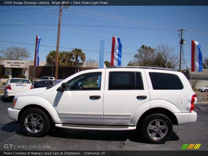 Bright White / Dark Khaki/Light Khaki 2006 Dodge Durango Limited