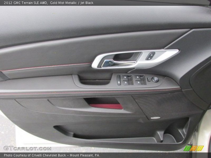 Gold Mist Metallic / Jet Black 2012 GMC Terrain SLE AWD