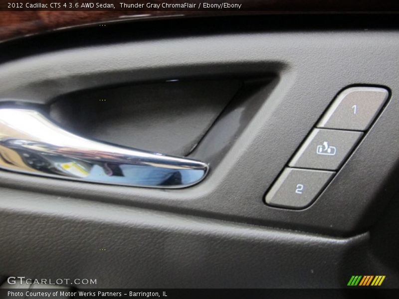 Thunder Gray ChromaFlair / Ebony/Ebony 2012 Cadillac CTS 4 3.6 AWD Sedan