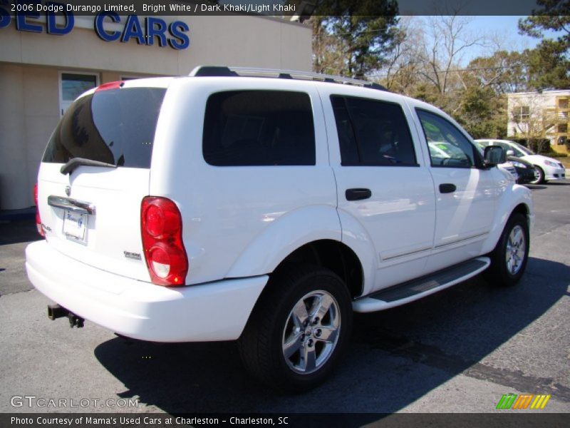 Bright White / Dark Khaki/Light Khaki 2006 Dodge Durango Limited
