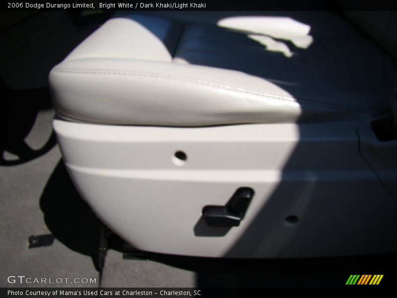 Bright White / Dark Khaki/Light Khaki 2006 Dodge Durango Limited