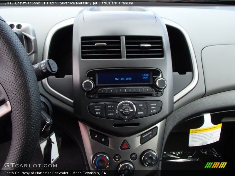 Silver Ice Metallic / Jet Black/Dark Titanium 2013 Chevrolet Sonic LT Hatch