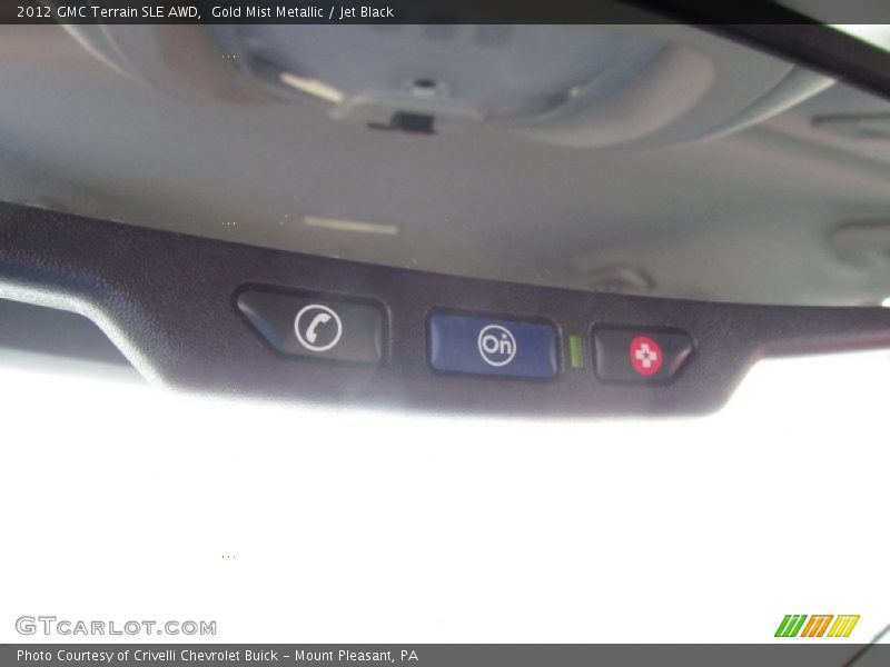 Gold Mist Metallic / Jet Black 2012 GMC Terrain SLE AWD