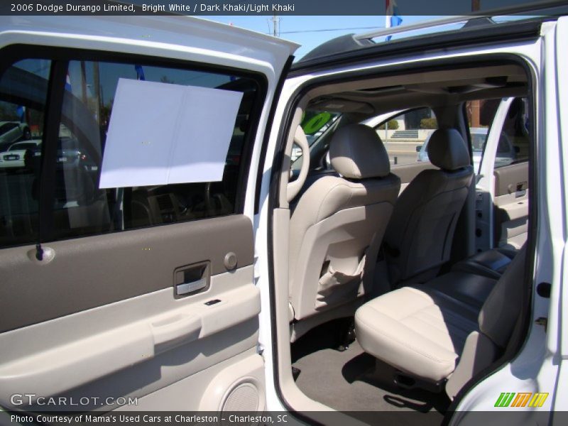 Bright White / Dark Khaki/Light Khaki 2006 Dodge Durango Limited