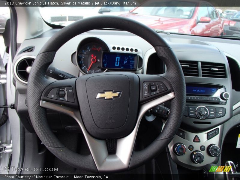 Silver Ice Metallic / Jet Black/Dark Titanium 2013 Chevrolet Sonic LT Hatch