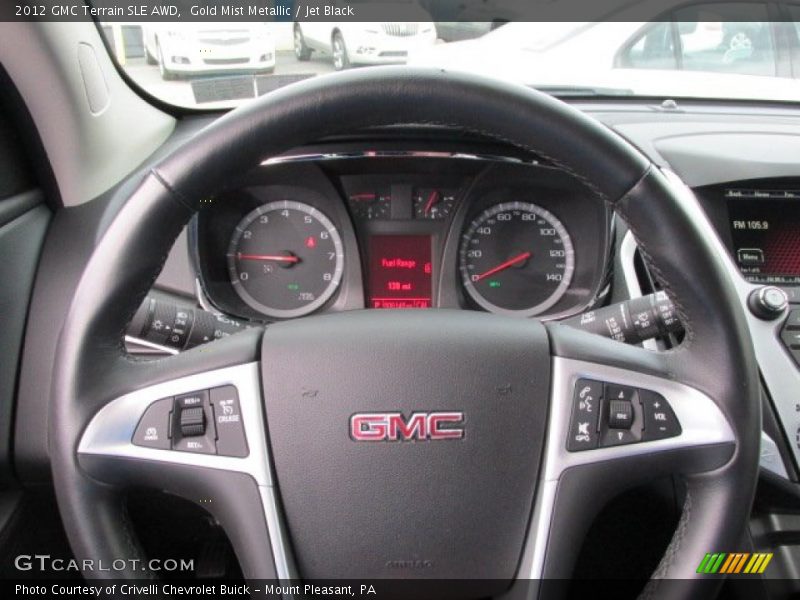 Gold Mist Metallic / Jet Black 2012 GMC Terrain SLE AWD