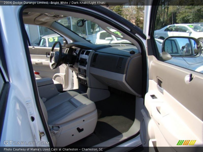 Bright White / Dark Khaki/Light Khaki 2006 Dodge Durango Limited