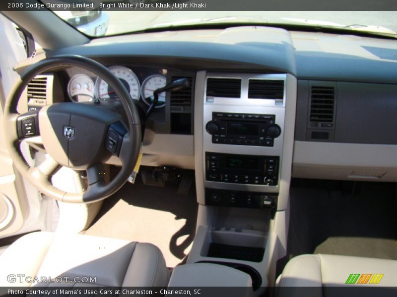 Bright White / Dark Khaki/Light Khaki 2006 Dodge Durango Limited