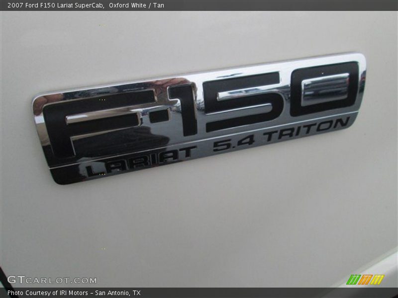 Oxford White / Tan 2007 Ford F150 Lariat SuperCab