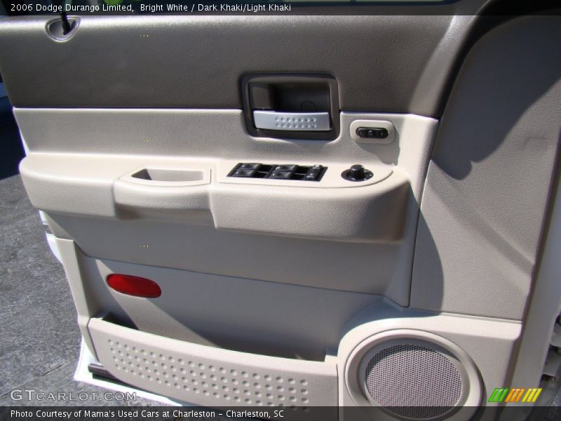 Bright White / Dark Khaki/Light Khaki 2006 Dodge Durango Limited