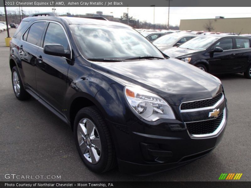 Ashen Gray Metallic / Jet Black 2013 Chevrolet Equinox LT AWD