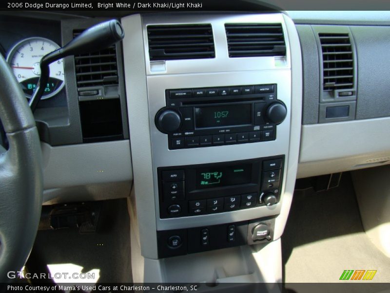 Bright White / Dark Khaki/Light Khaki 2006 Dodge Durango Limited