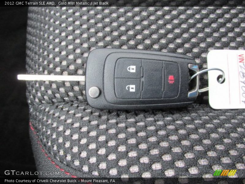 Gold Mist Metallic / Jet Black 2012 GMC Terrain SLE AWD