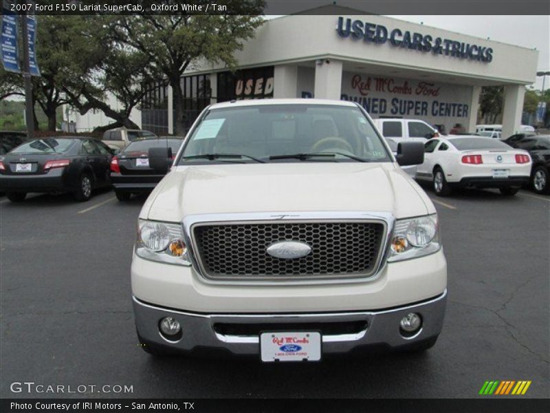 Oxford White / Tan 2007 Ford F150 Lariat SuperCab