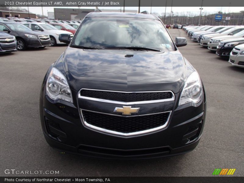 Ashen Gray Metallic / Jet Black 2013 Chevrolet Equinox LT AWD