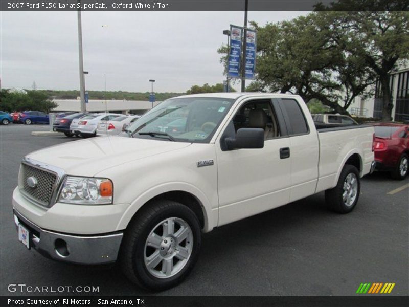 Oxford White / Tan 2007 Ford F150 Lariat SuperCab