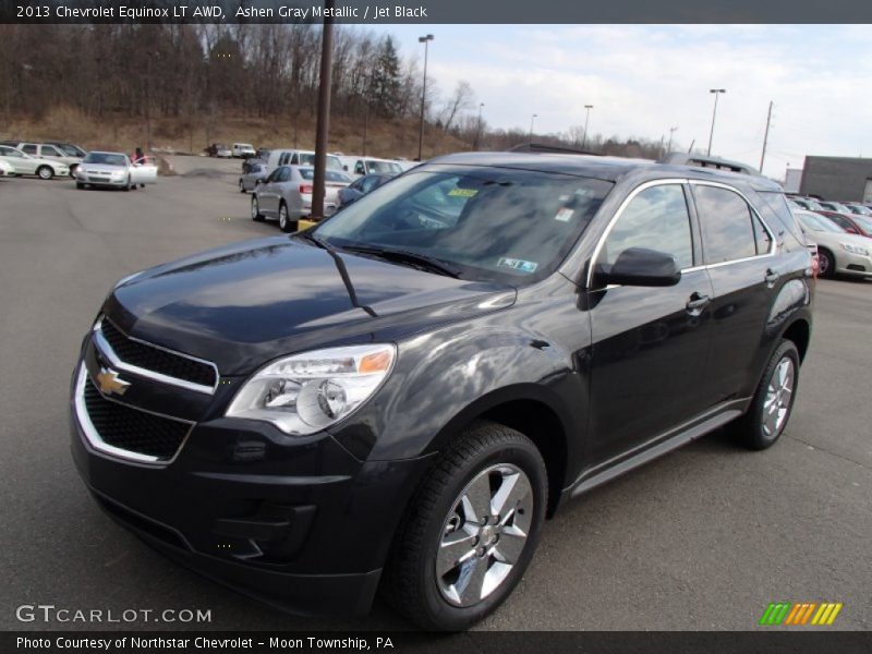 Ashen Gray Metallic / Jet Black 2013 Chevrolet Equinox LT AWD