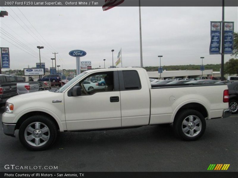 Oxford White / Tan 2007 Ford F150 Lariat SuperCab