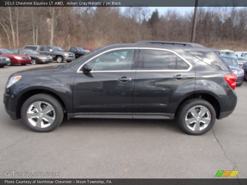 Ashen Gray Metallic / Jet Black 2013 Chevrolet Equinox LT AWD