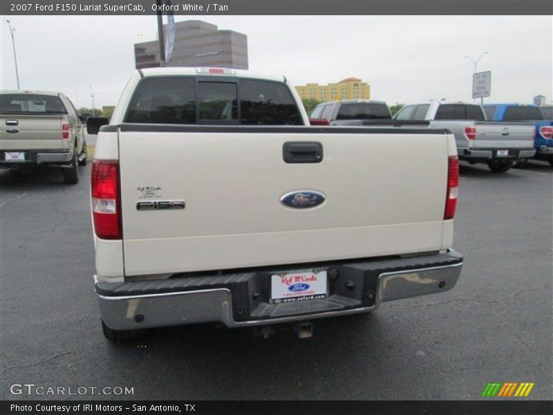 Oxford White / Tan 2007 Ford F150 Lariat SuperCab