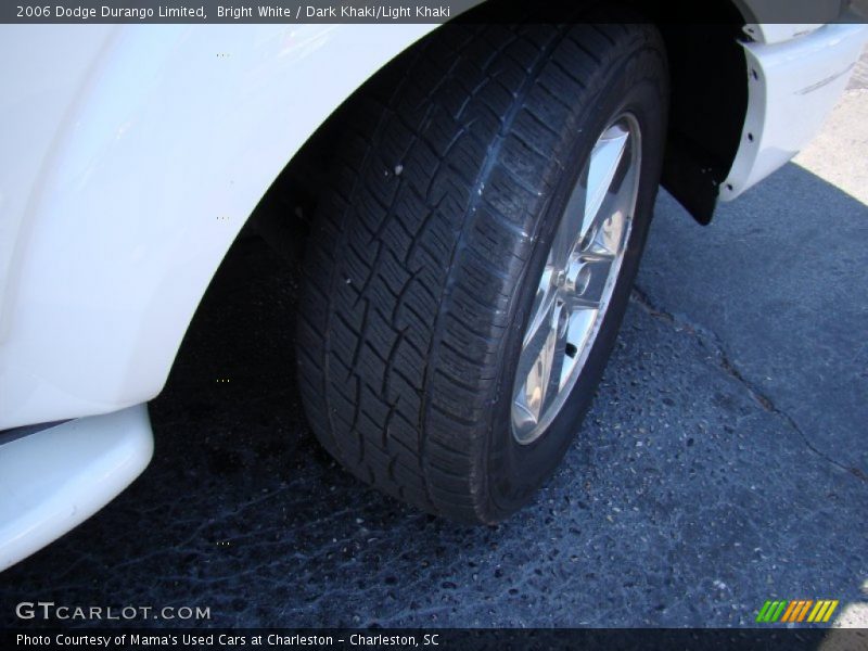 Bright White / Dark Khaki/Light Khaki 2006 Dodge Durango Limited